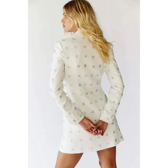 Anthropologie Ace Crystal Tuxedo Dress $400 - Picture 4 of 11